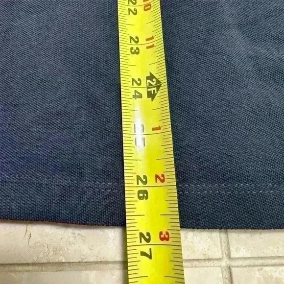 US Polo ASSN Navy Blue/ Orange Short Sleeve Polo Shirt Pony Cotton‎ Casual - Picture 6 of 8